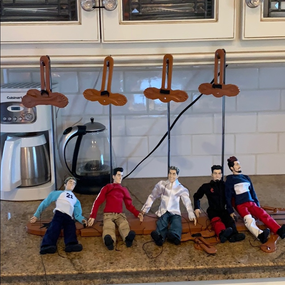 Vintage NSYNC marionette dolls (broken strings)